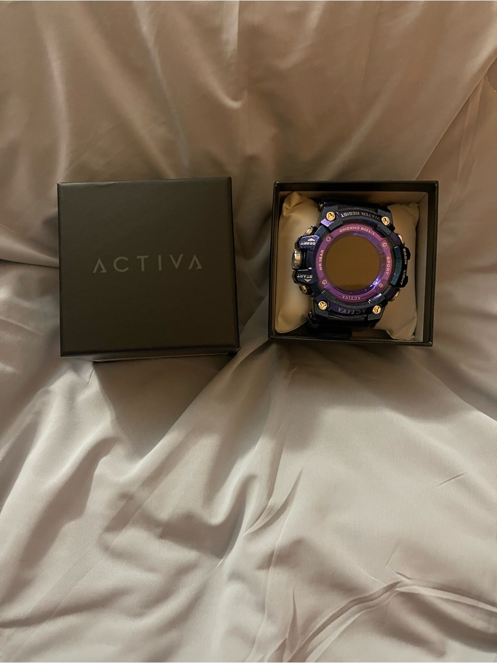 Ativa Purple and Black Rugged Sport Smartwatch